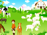 Set-in-einem-bauernhof