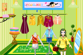 洋服店でのゲーム開発