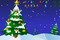 飾られたクリスマスツリー