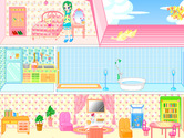 Mapambo-ya-mchezo-na-doll-house-ya